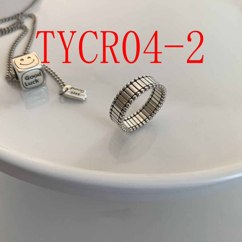 Minority design sterling silver irregular geometric ring #TYCR04