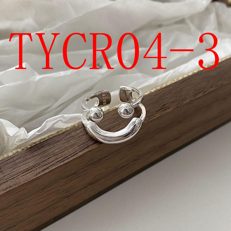 Minority design sterling silver irregular geometric ring #TYCR04