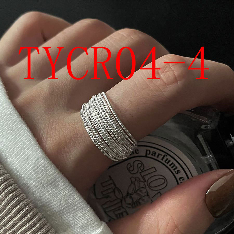 Minority design sterling silver irregular geometric ring #TYCR04