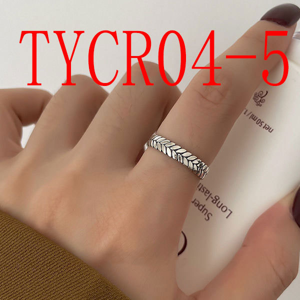 Minority design sterling silver irregular geometric ring #TYCR04