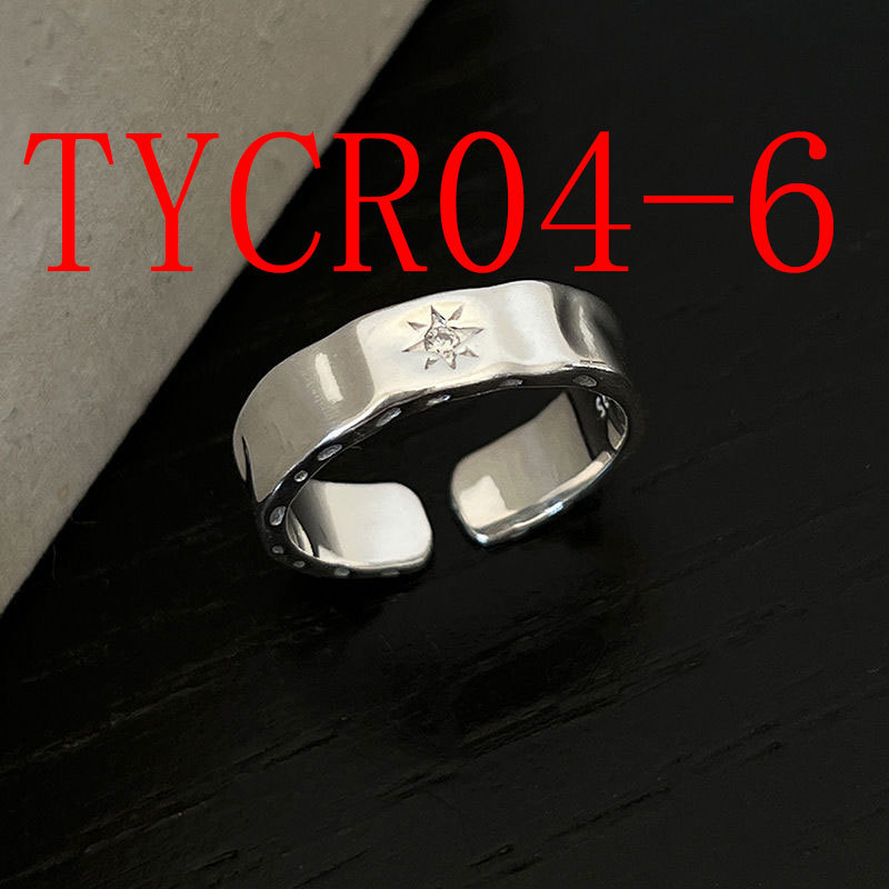 Minority design sterling silver irregular geometric ring #TYCR04