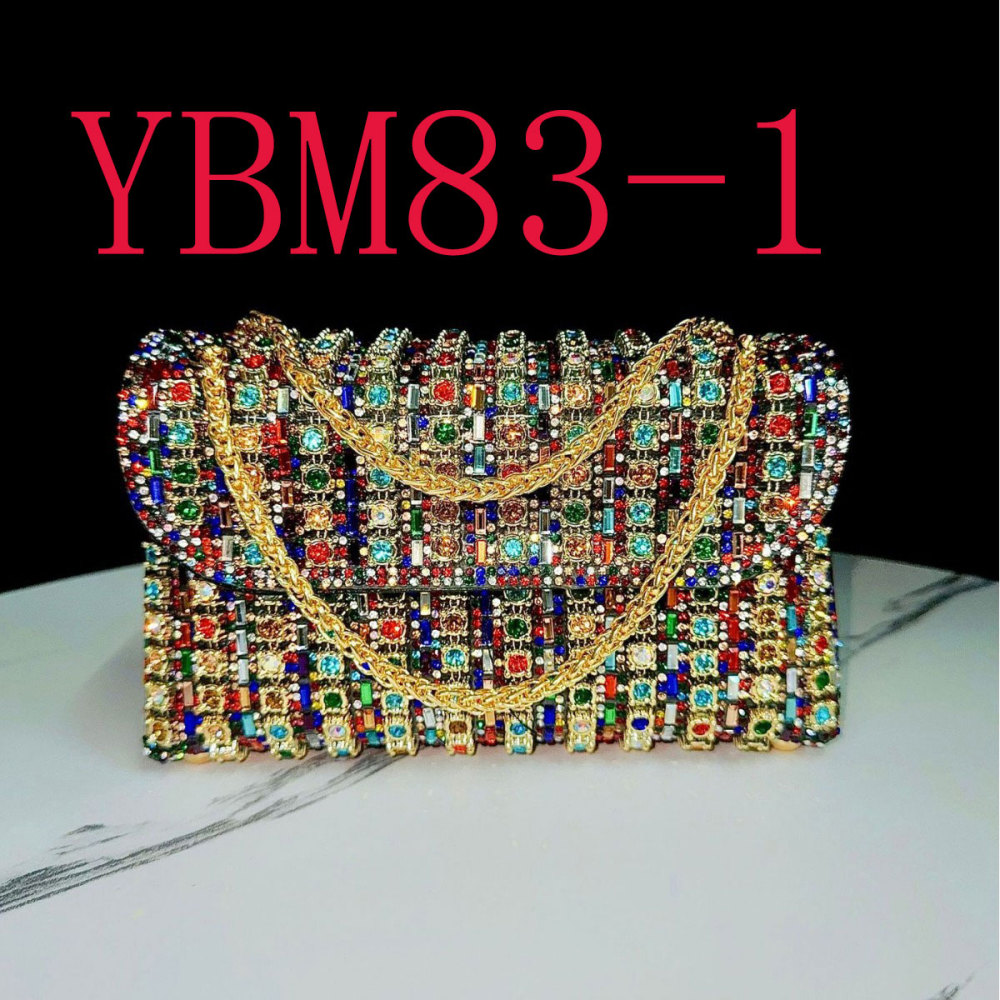 Full rhinestone handbag studded underarm bag socialite banquet bag #YBM83