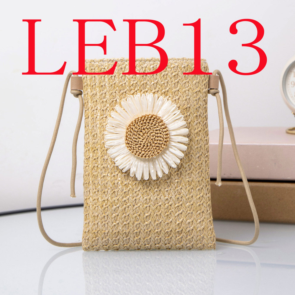 New Western style leisure bag woven shoulder messenger bag mobile phone bag #LEB13