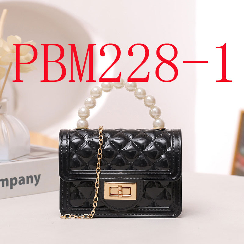 Spring and Autumn Candy-colored Pearl clutch mini silicone jelly bag #PBM228