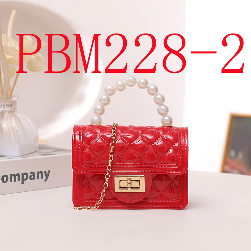 Spring and Autumn Candy-colored Pearl clutch mini silicone jelly bag #PBM228