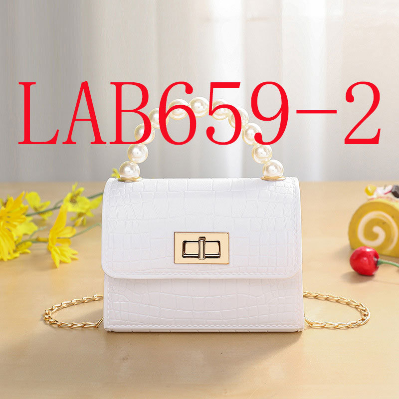 New Pearl handbag female fashion chain slung jelly bag on one shoulder #LAB659