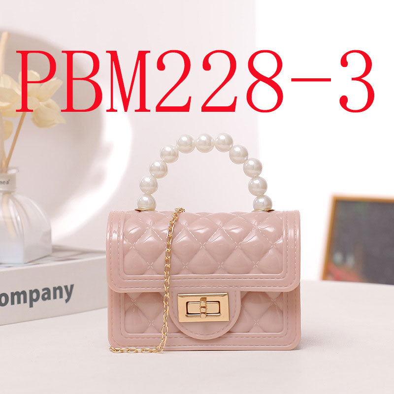 Spring and Autumn Candy-colored Pearl clutch mini silicone jelly bag #PBM228