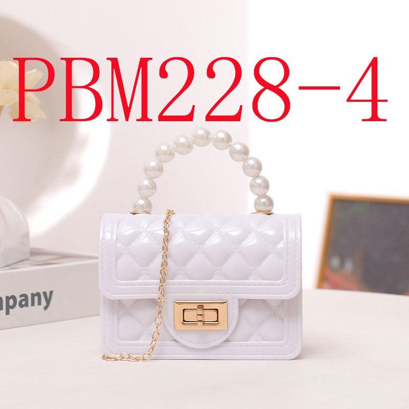 Spring and Autumn Candy-colored Pearl clutch mini silicone jelly bag #PBM228