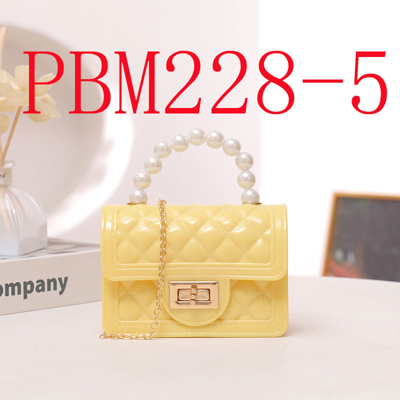 Spring and Autumn Candy-colored Pearl clutch mini silicone jelly bag #PBM228