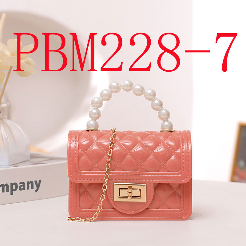 Spring and Autumn Candy-colored Pearl clutch mini silicone jelly bag #PBM228