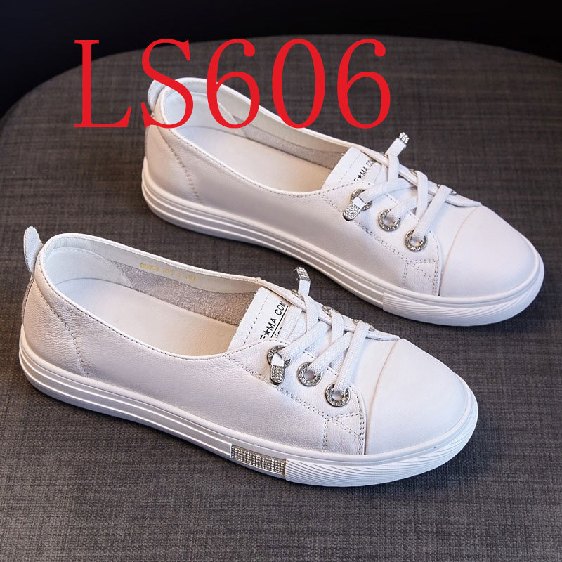 New summer Joker leather casual one-pedal flat shoes  #LS606