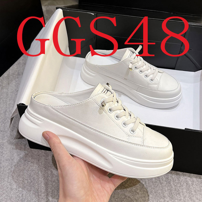 Leather thick-soled students heighten leisure shoes.#GGS48