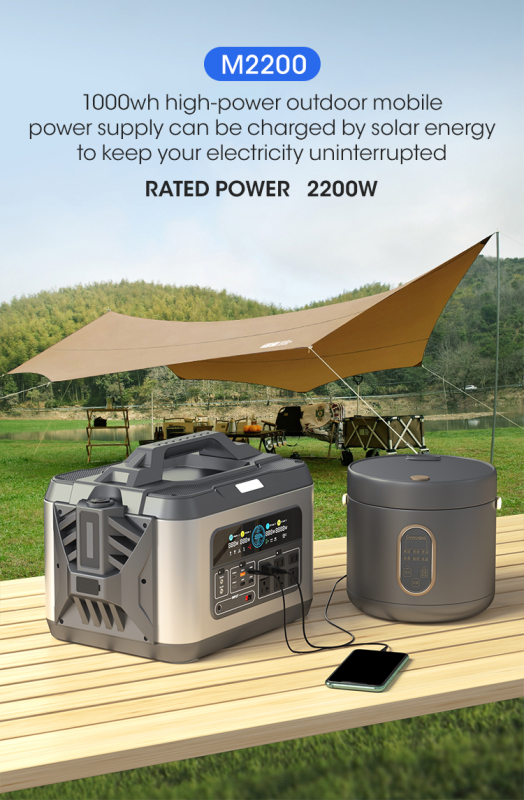 M3000 25.6V 125Ah 3072Wh NCM Lithium Battery Portable Outdoor Power Station