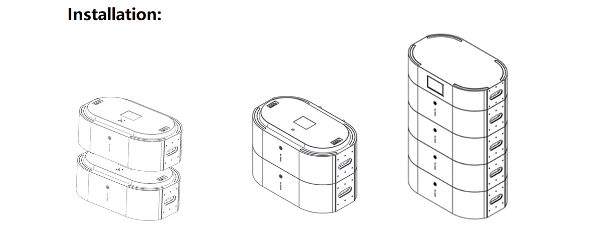 48V 48AH 2.3kWh Modularization Design Stackable Energy Storage System ESS LiFePO4 Battery maxmal 5 parallel till 11.5kWh