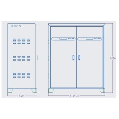 RisunPower 51.2Khw Big Power Stack Type All in one Off Grid Residential Power Storage Lithium battery LiFePO4 51.2V 1000AH