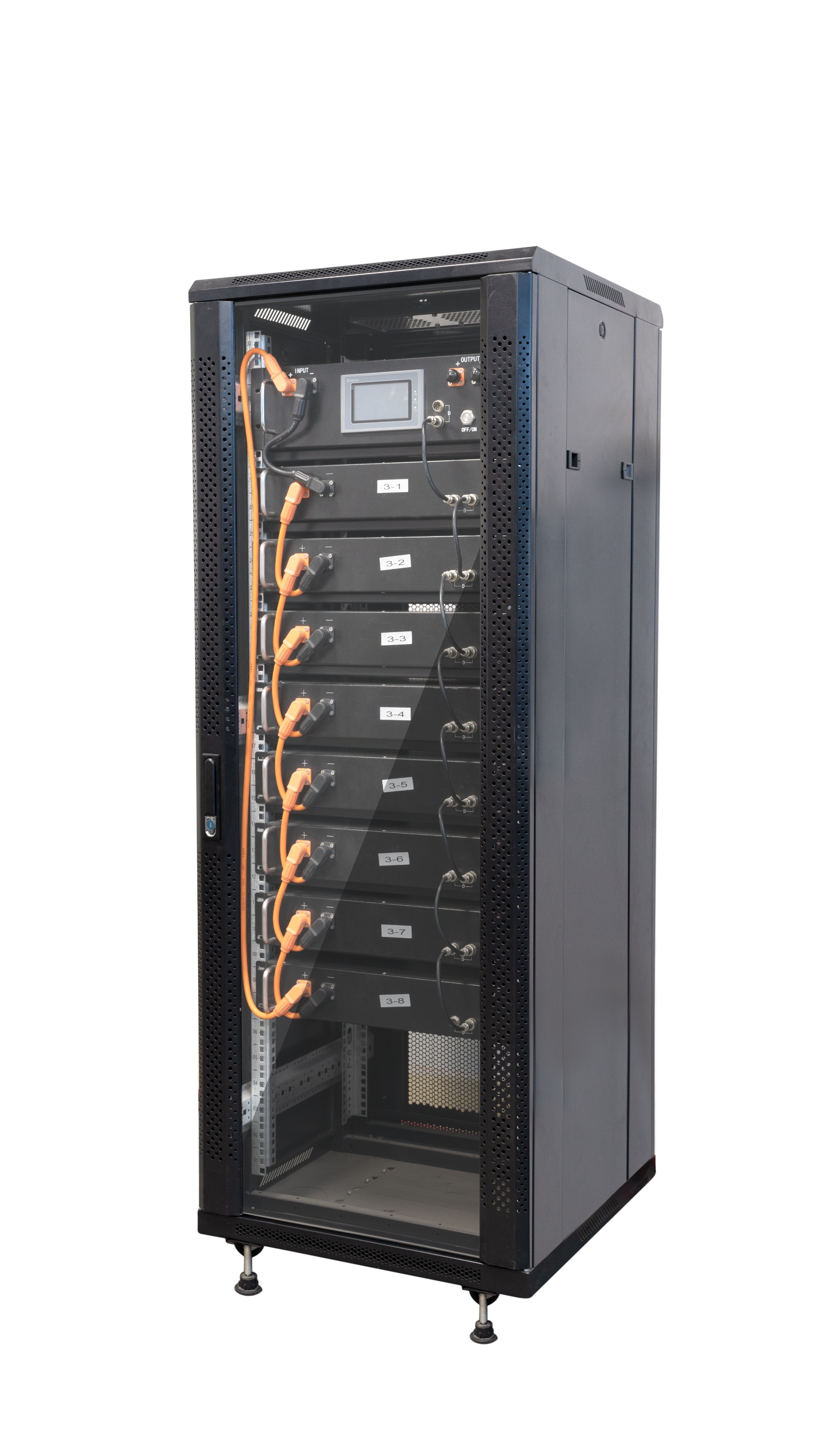 RisunPower Rack Stack Type 51.2V 200AH 10.24kWh 4U Residential Home Lithium LiFePO4 lithium ion batteries tower energy storage