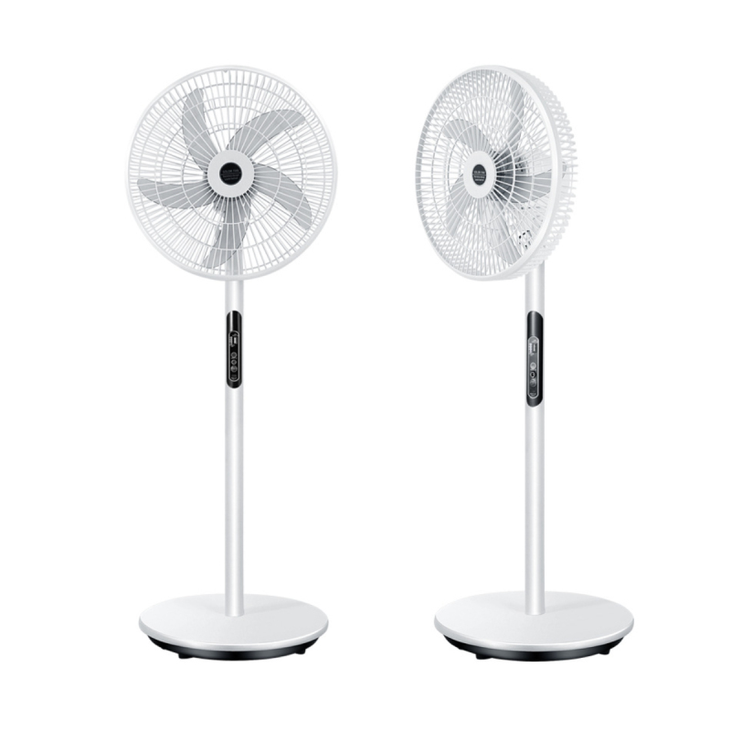 Quatliy big air flow Portable Ac Dc Rechargeable Solar remote control Standing Fan With Solar Panel Solar Fan System