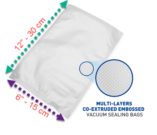 Sous Vide Bag Vacuum Emboss vacuum bags