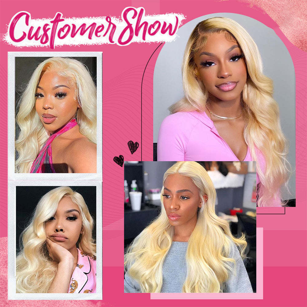 #613 Body Wave HD Lace Front Wigs Human Hair Glueless Wig Transparent Lace Frontal Wigs RXHAIR