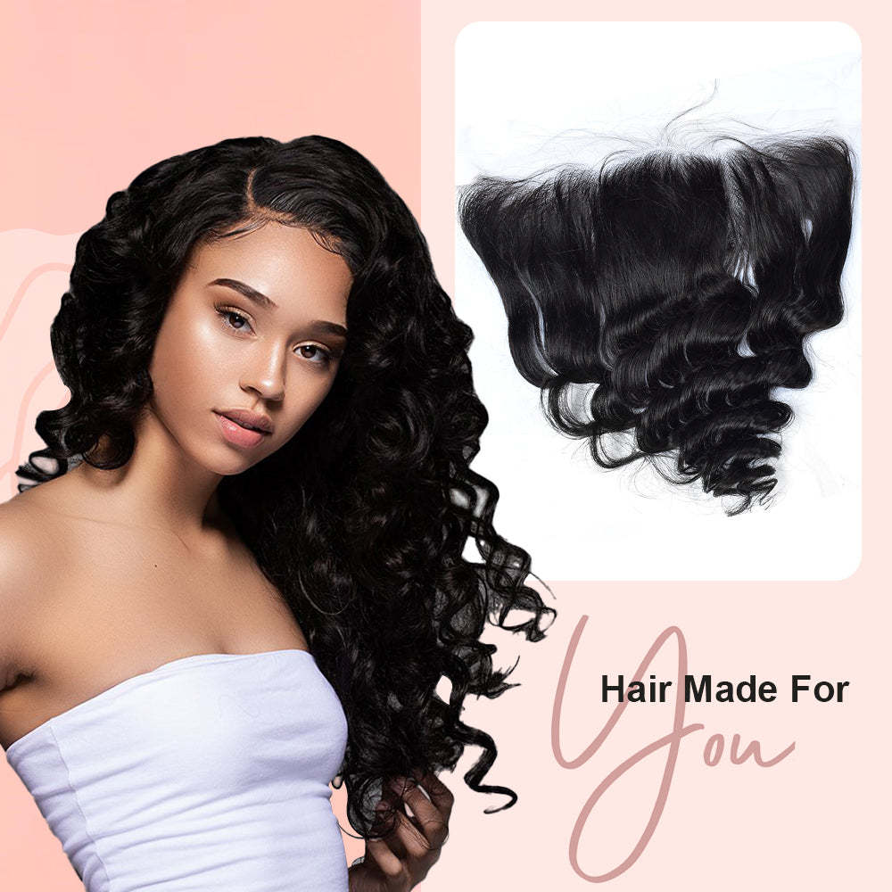 Loose Wave #1B HD Lace Closure Human Hair RXHAIR