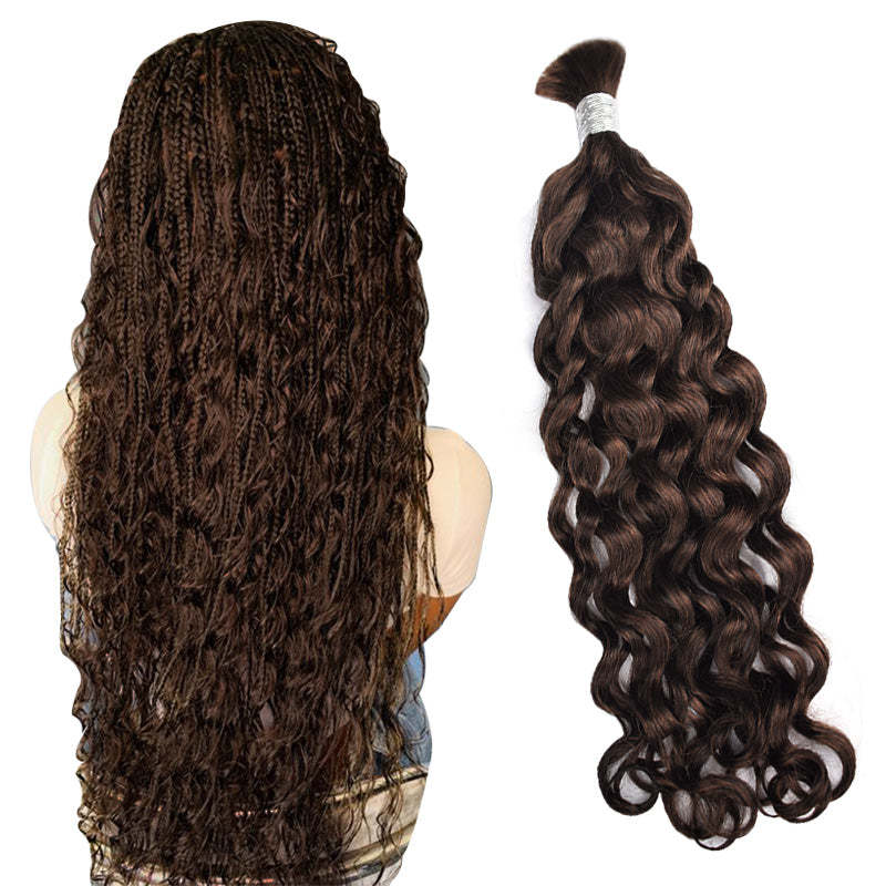 #2 Deep Wave Boho Braids No Weft Bulk Hair for Human Hair RXHAIR