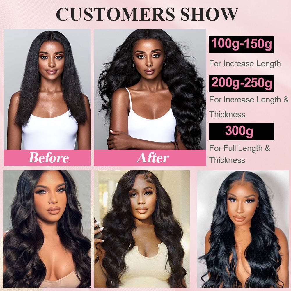 #1B Body Wave Tape in Hair Extensions Human Hair 20pcs 50g/pack Seamless Skin Weft Hair RXHAIR