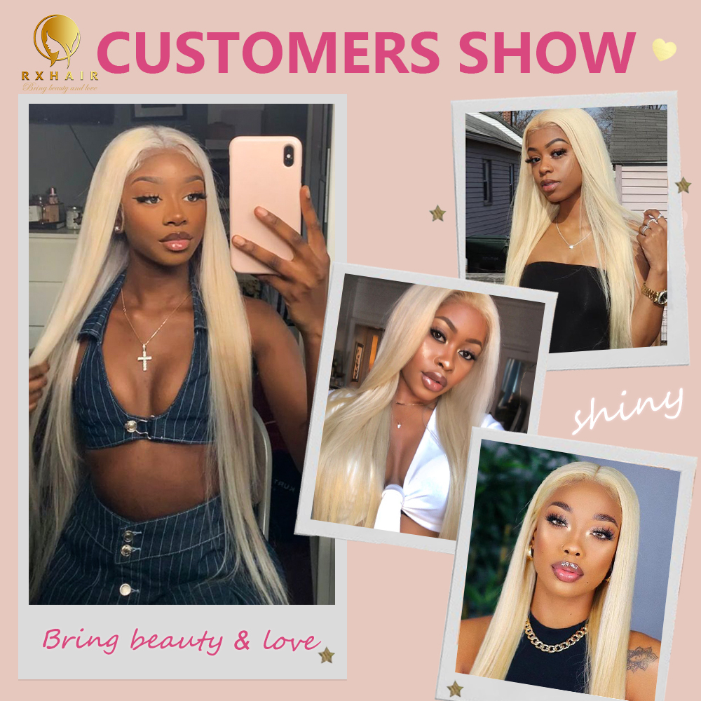 #613 Straight Human Hair Bundles Virgin Hair 100% Unprocessed Weave Bundles Human Hair Double Weft RXHAIR
