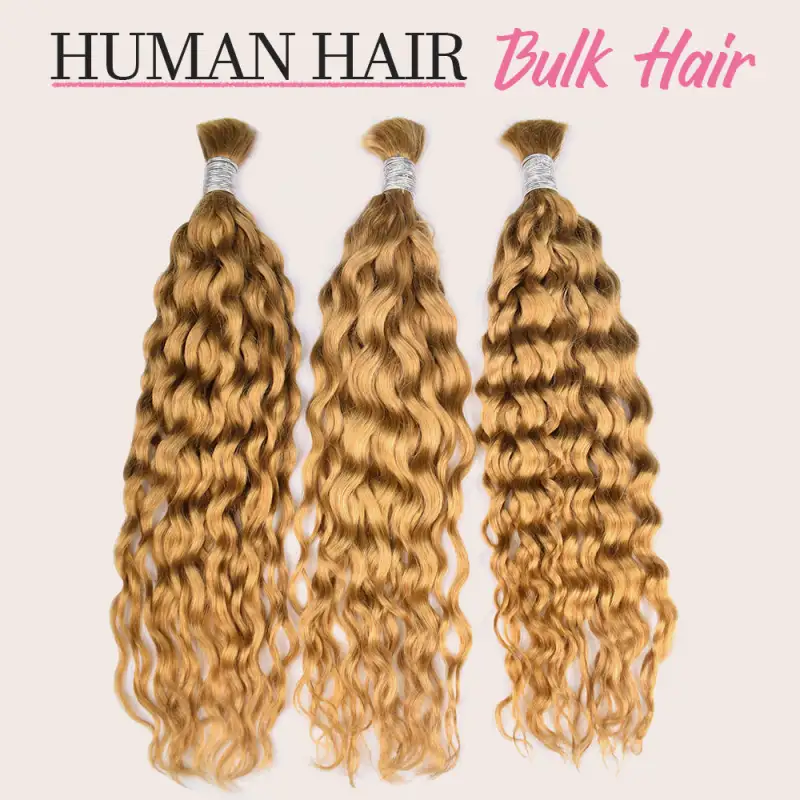 #27 Italian Curly Boho Braids No Weft Bulk Hair for Human Hair RXHAIR