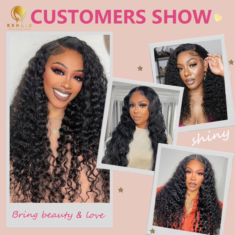#1B Natural Wave Human Hair Bundles Brazilian Virgin Hair Bundles Weave Hair RXHAIR