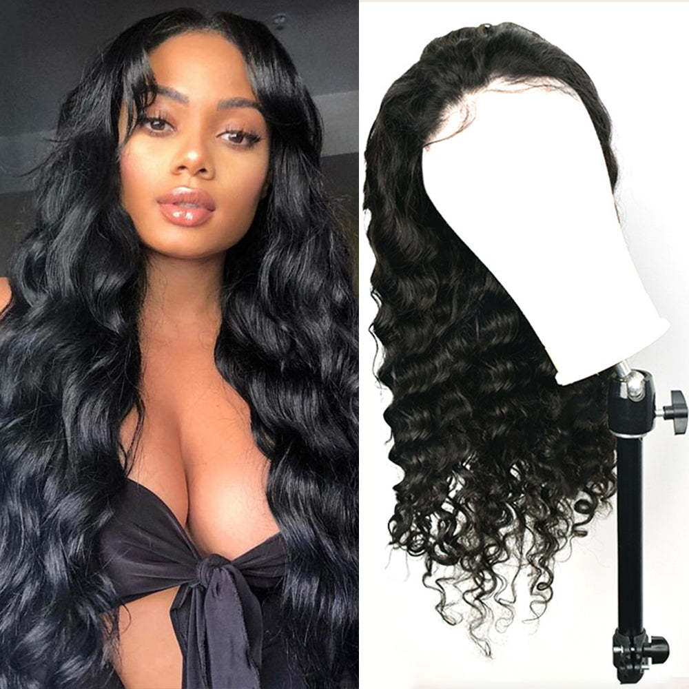#1 Loose Deep Wave HD Lace Front Wigs Human Hair 200% Density Transparent Lace Frontal Wigs Pre Plucked With Baby Hair RXHAIR