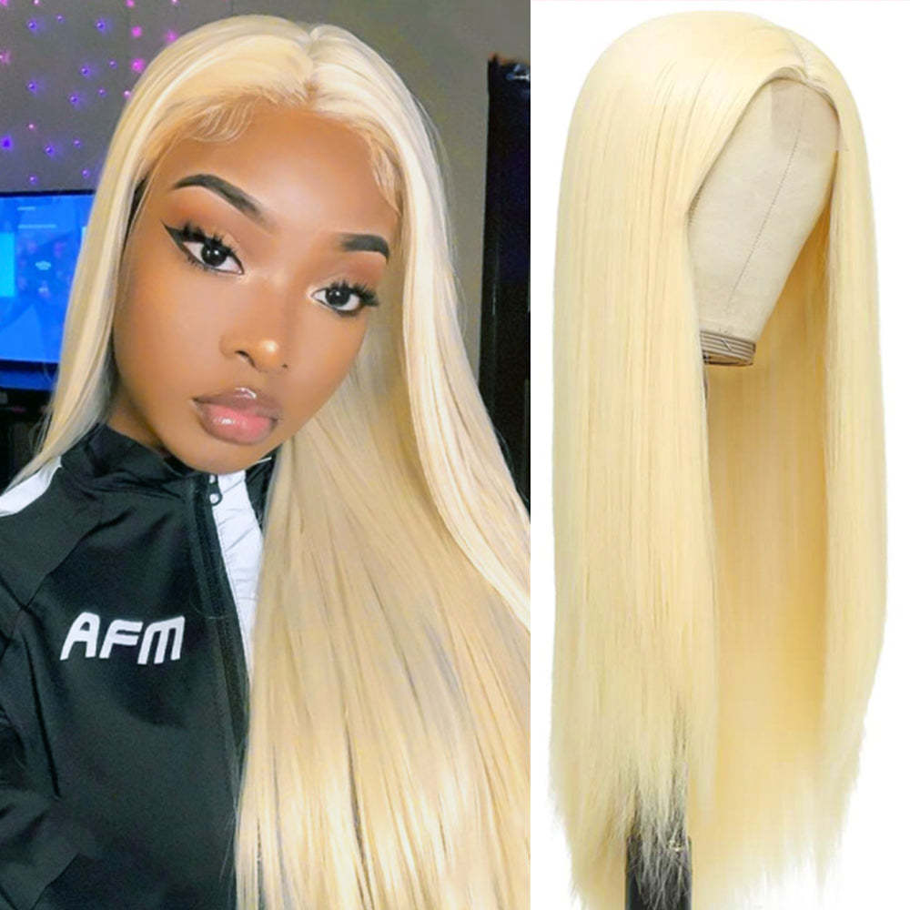 #613 Blonde Straight HD Lace Front Wigs Human Hair Glueless Wig Transparent Lace Frontal Wigs RXHAIR
