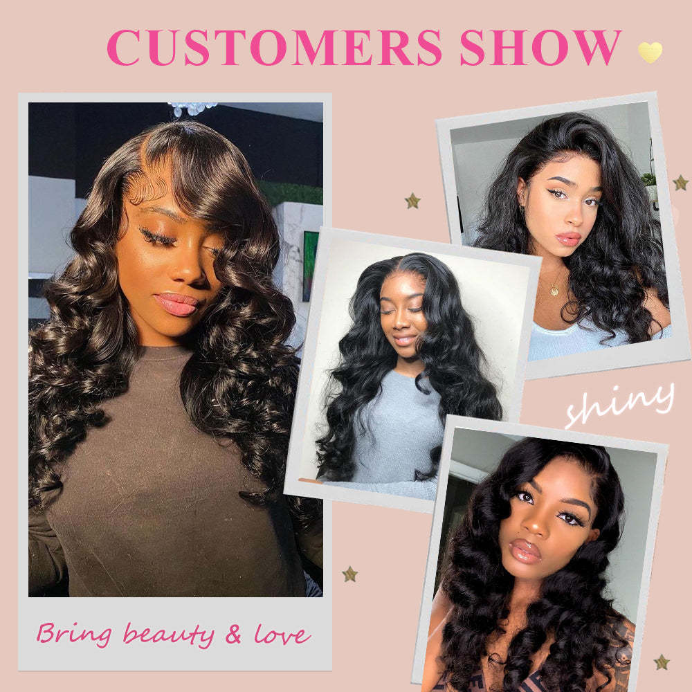 Loose Wave #1B HD Lace Closure Human Hair RXHAIR