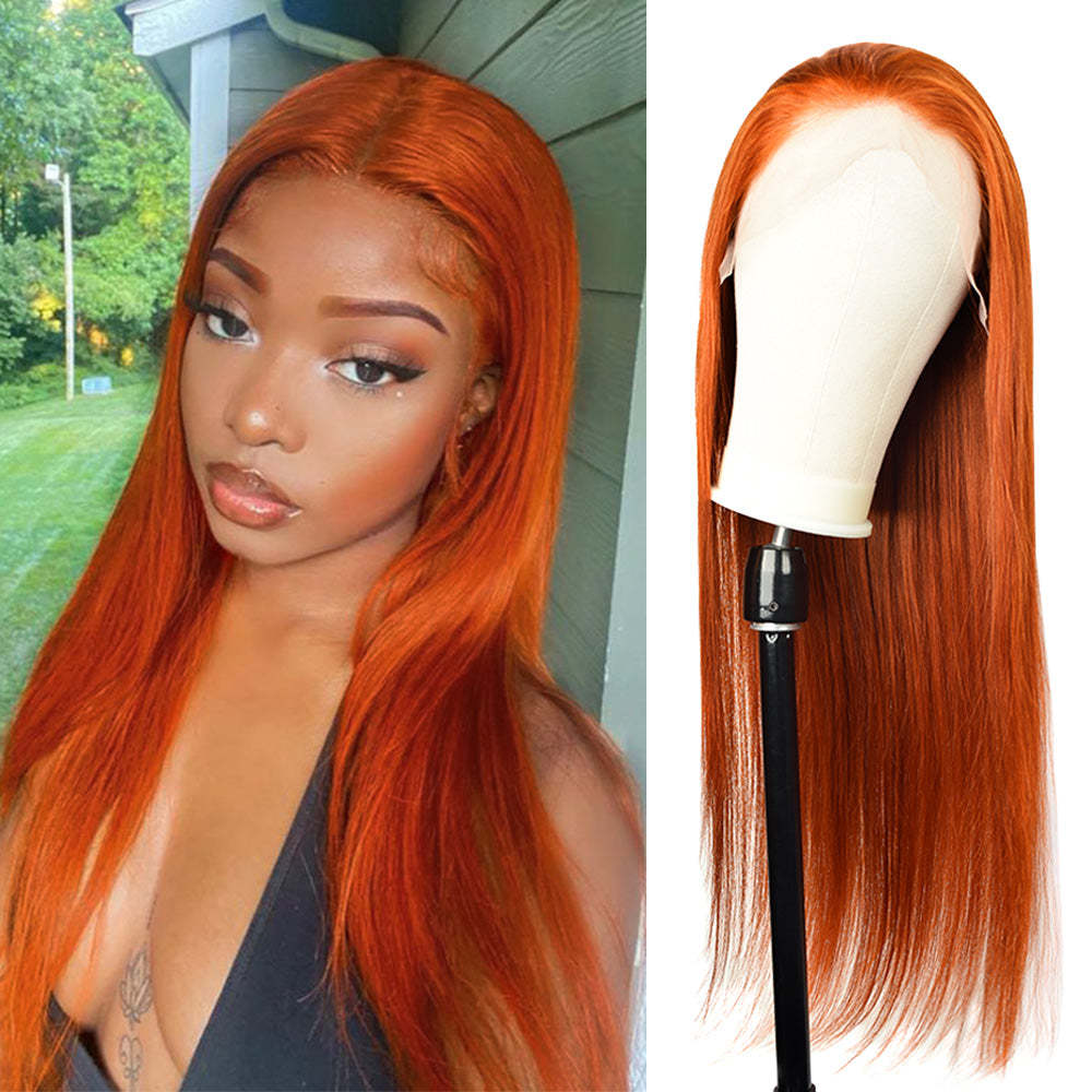#350 Straight HD Lace Front Wigs Human Hair 200% Density Transparent Lace Frontal Wigs Pre Plucked With Baby Hair RXHAIR