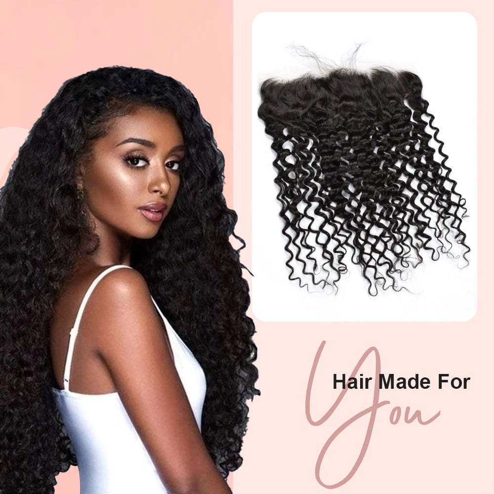 Italian Curly #1B HD Lace Closure Human Hair RXHAIR