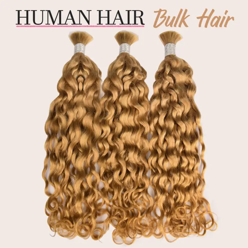 #27 Italian Curly Boho Braids No Weft Bulk Hair for Human Hair RXHAIR