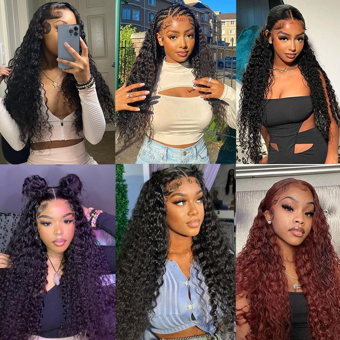 #1 Water Wave HD Lace Front Wigs Human Hair 200% Density Transparent Lace Frontal Wigs Pre Plucked With Baby Hair RXHAIR