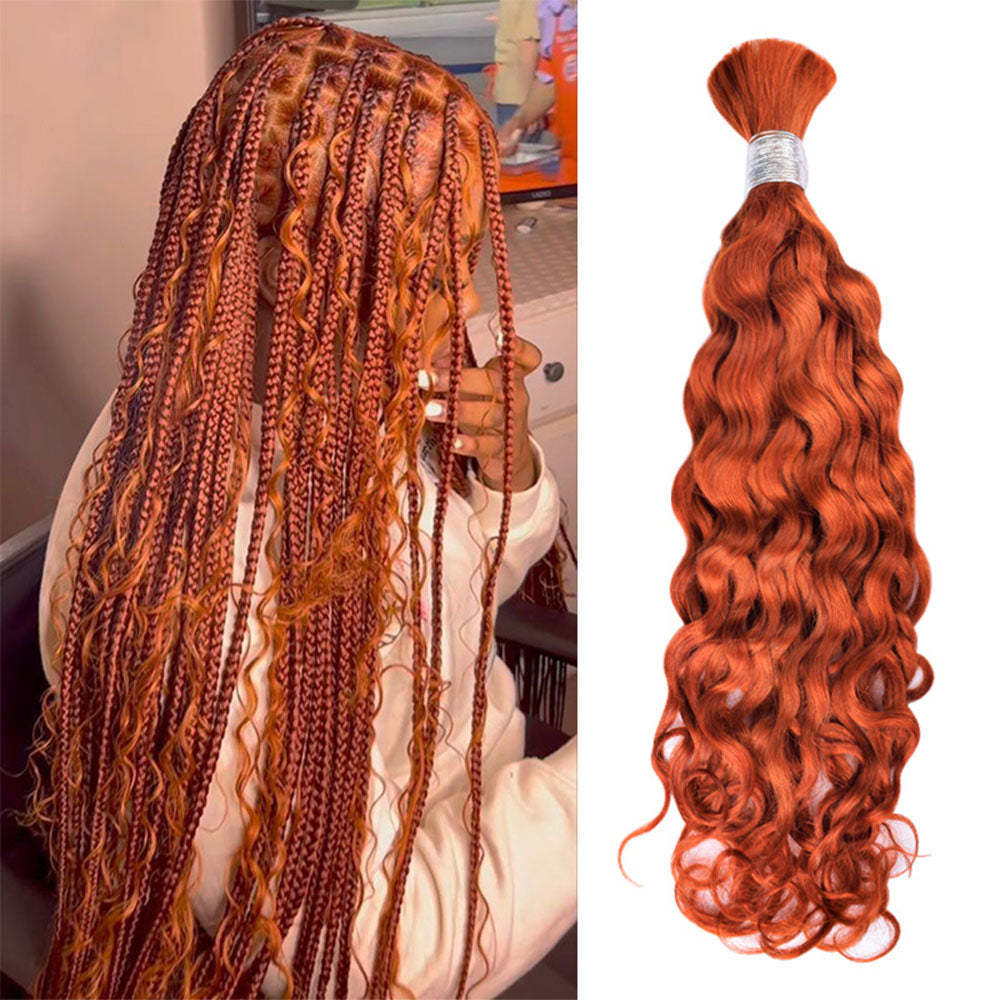 #350 Deep Wave Boho Braids No Weft Bulk Hair for Human Hair RXHAIR