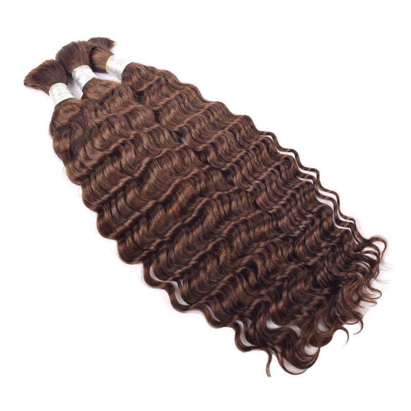 #4 Italian Curly Boho Braids No Weft Bulk Hair for Human Hair RXHAIR