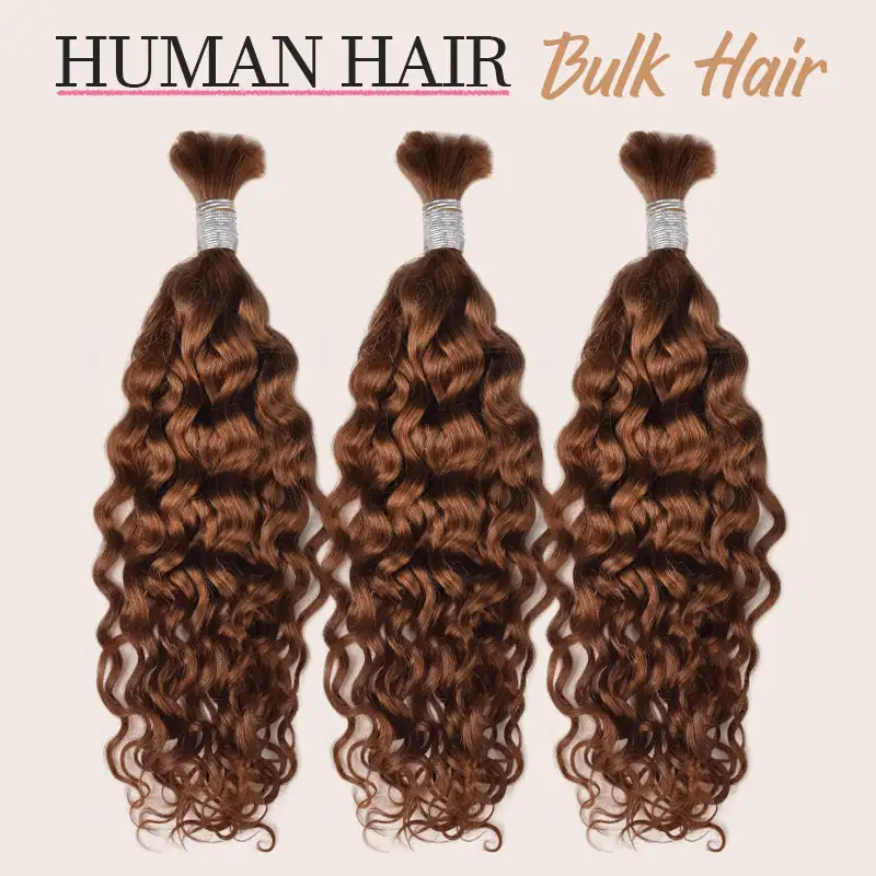 #30 Deep Wave Boho Braids No Weft Bulk Hair for Human Hair RXHAIR