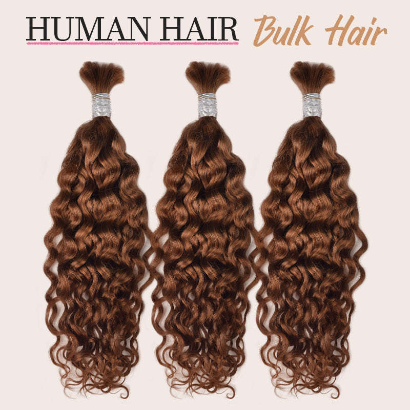 #30 Deep Wave Boho Braids No Weft Bulk Hair for Human Hair RXHAIR