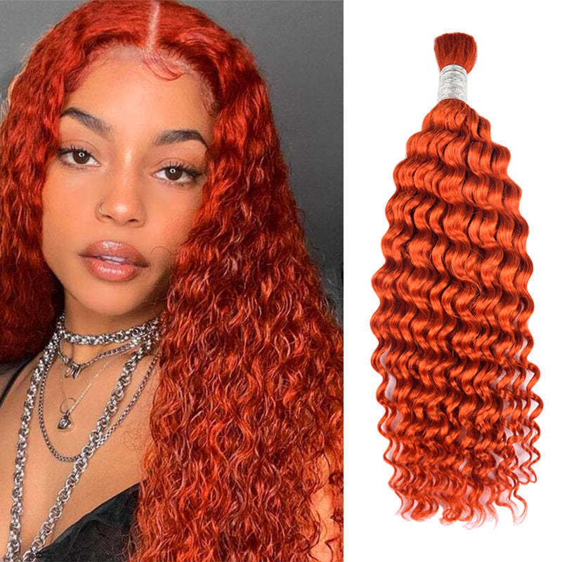 #350 Deep Wave Boho Braids No Weft Bulk Hair for Human Hair RXHAIR