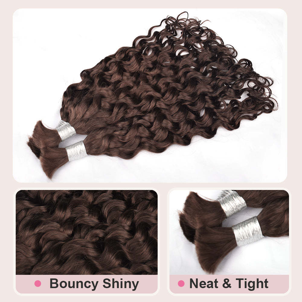 #2 Deep Wave Boho Braids No Weft Bulk Hair for Human Hair RXHAIR