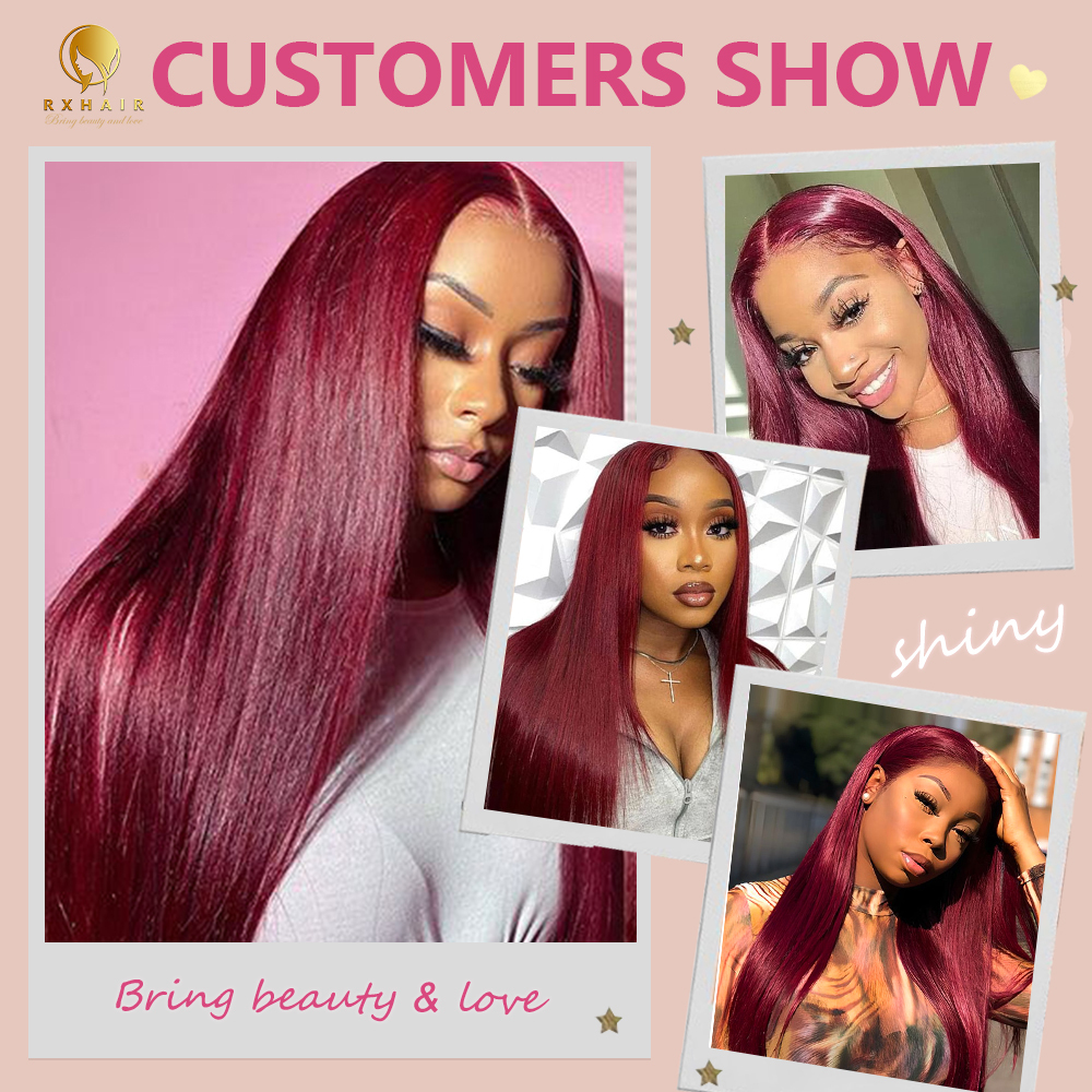 #99J Straight Human Hair Bundles Virgin Hair 100% Unprocessed Weave Bundles Human Hair Double Weft RXHAIR