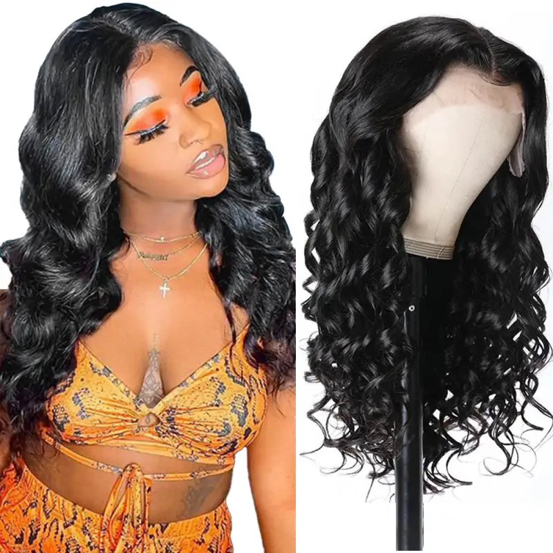 #1 Loose Wave HD Lace Front Wigs Human Hair 200% Density Transparent Lace Frontal Wigs Pre Plucked With Baby Hair RXHAIR