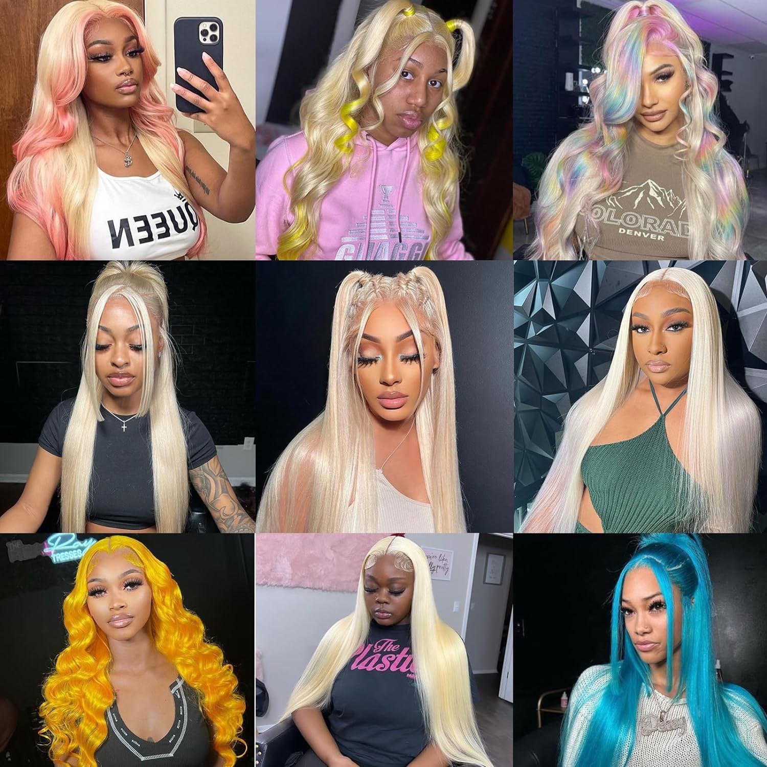 #613 Straight Blonde HD Lace Front Wigs Human Hair 200% Density Lace Frontal Wig Pre Plucked with Baby Hair RXHAIR