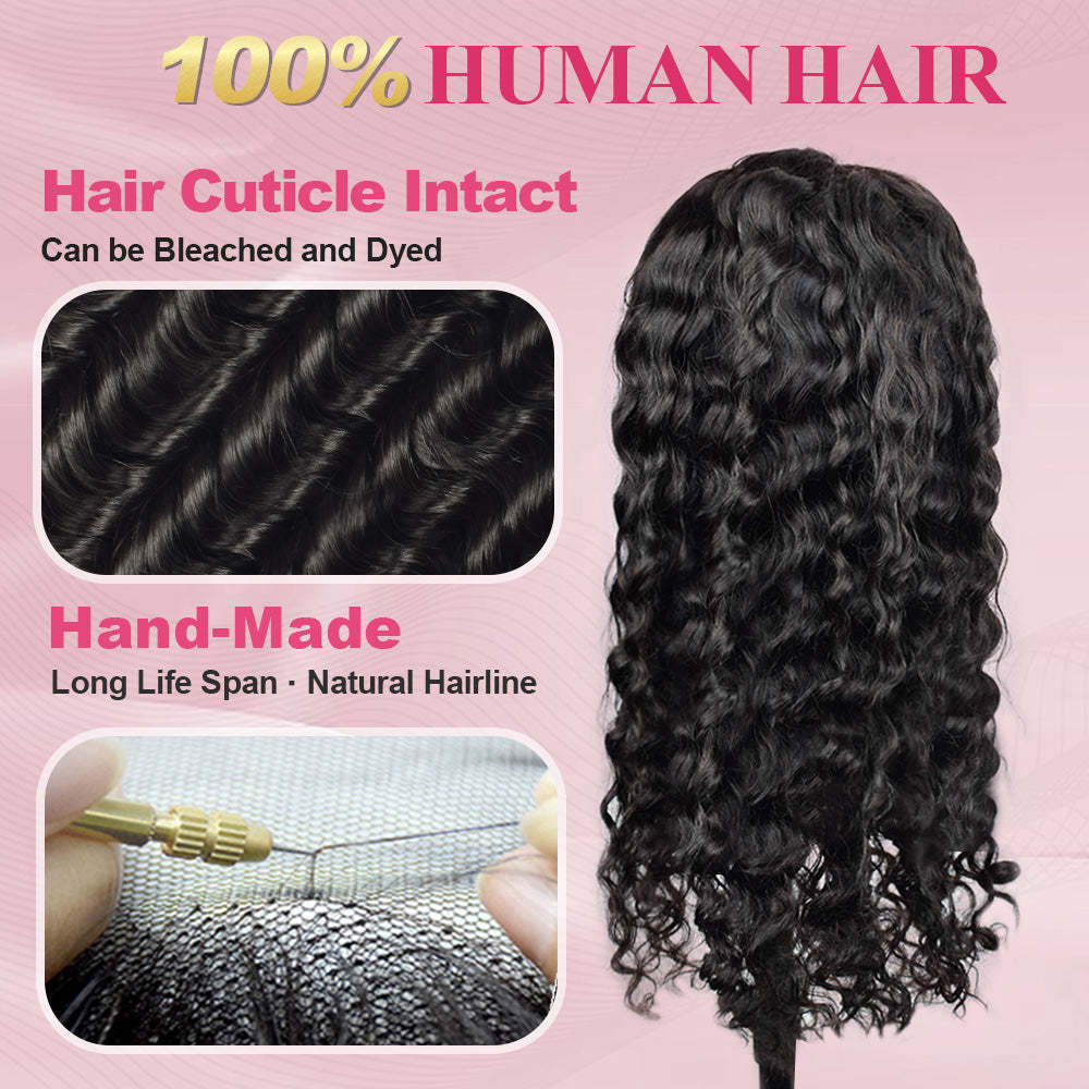 #1 Loose Deep Wave HD Lace Front Wigs Human Hair 200% Density Transparent Lace Frontal Wigs Pre Plucked With Baby Hair RXHAIR