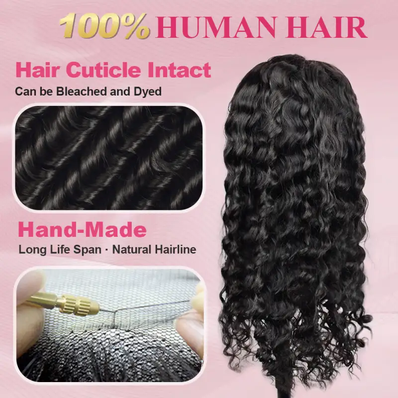 #1 Loose Deep Wave HD Lace Front Wigs Human Hair 200% Density Transparent Lace Frontal Wigs Pre Plucked With Baby Hair RXHAIR