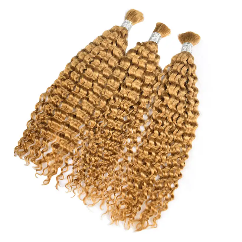 #27 Italian Curly Boho Braids No Weft Bulk Hair for Human Hair RXHAIR