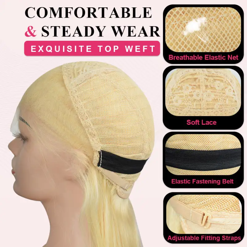 #613 Body Wave Blonde HD Lace Front Wigs Human Hair 200% Density Lace Frontal Wig Pre Plucked with Baby Hair RXHAIR