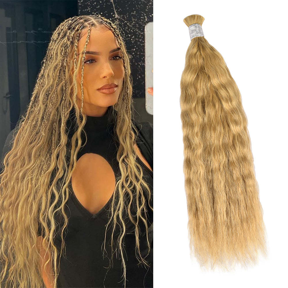 #27 Wave And Wet Boho Braids No Weft Bulk Hair For Human Hair RXHAIR